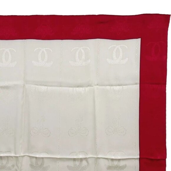 448133AL (S1) Cartier Scarf Must Line Red Silk - Picture 1 of 9